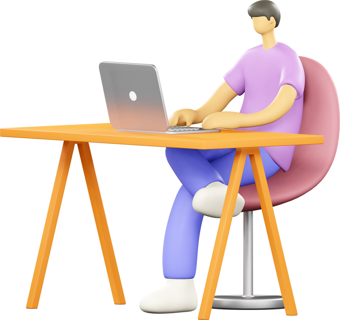People in working, Diverse workspace, 3d rendering illustration.