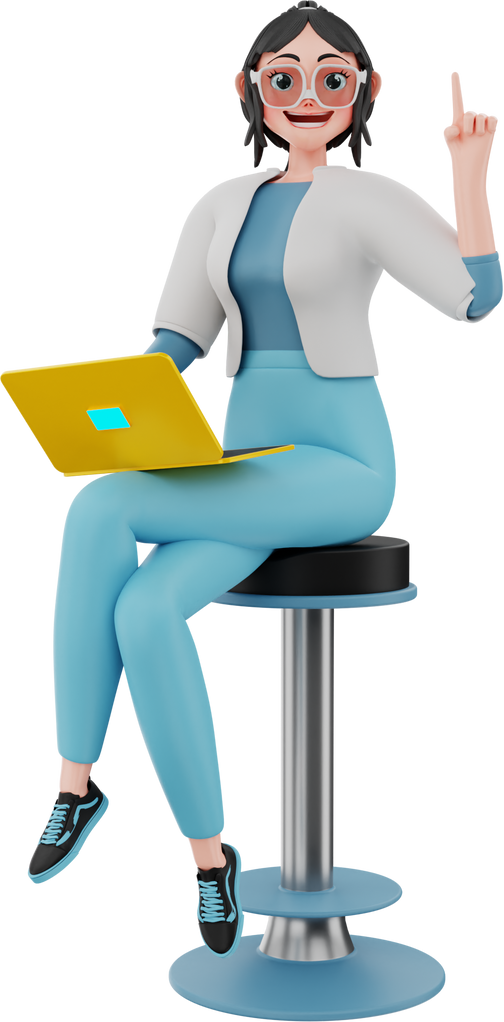 3D Character Businesswoman